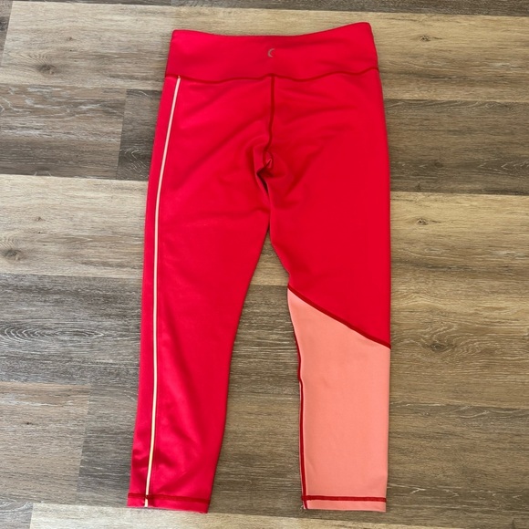 Zyia Active Popsicle pink reflective stripe Light N Tight  Leggings women's 12 - Picture 5 of 6